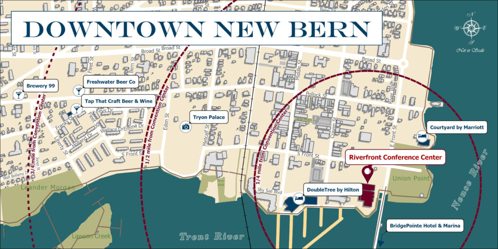 map of downtown new bern